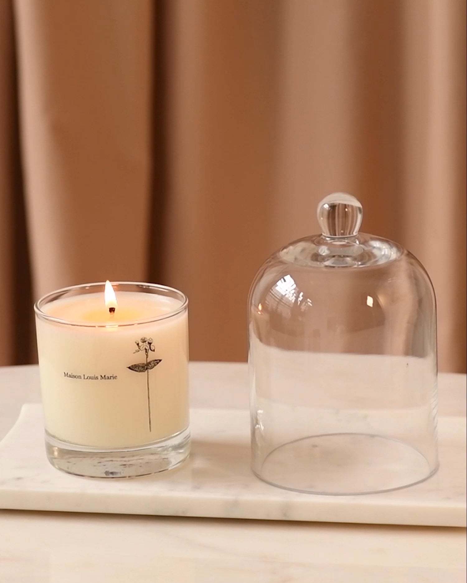 Glass Cloche Candle Cover | Candle Top, Dome & Candle Accessories